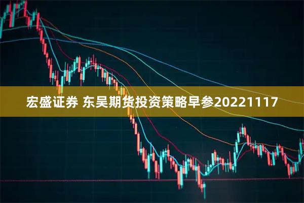 宏盛证券 东吴期货投资策略早参20221117