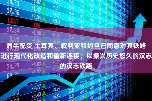 鼎牛配资 土耳其、叙利亚和约旦已同意对其铁路网络进行现代化改造和重新连接，以振兴历史悠久的汉志铁路